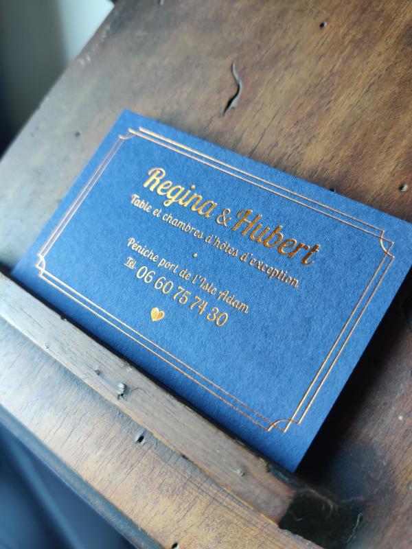 Carte de visite Regina et Hubert