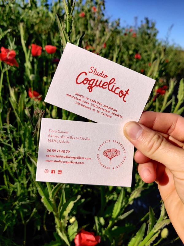 Carte de visite Studio Coquelicot